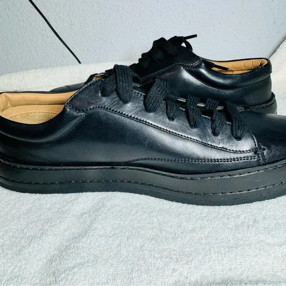 NEW John Varvatos Low Reed Sneakers , Size 9.5 BLACK - Picture 4 of 11